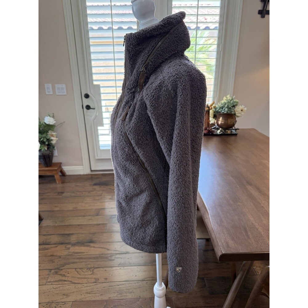 Kuhl Flight Jacket Breen Teddy Sherpa Fleece Full Zip Hooded Hiking Outdoor S - Picture 5 of 16
